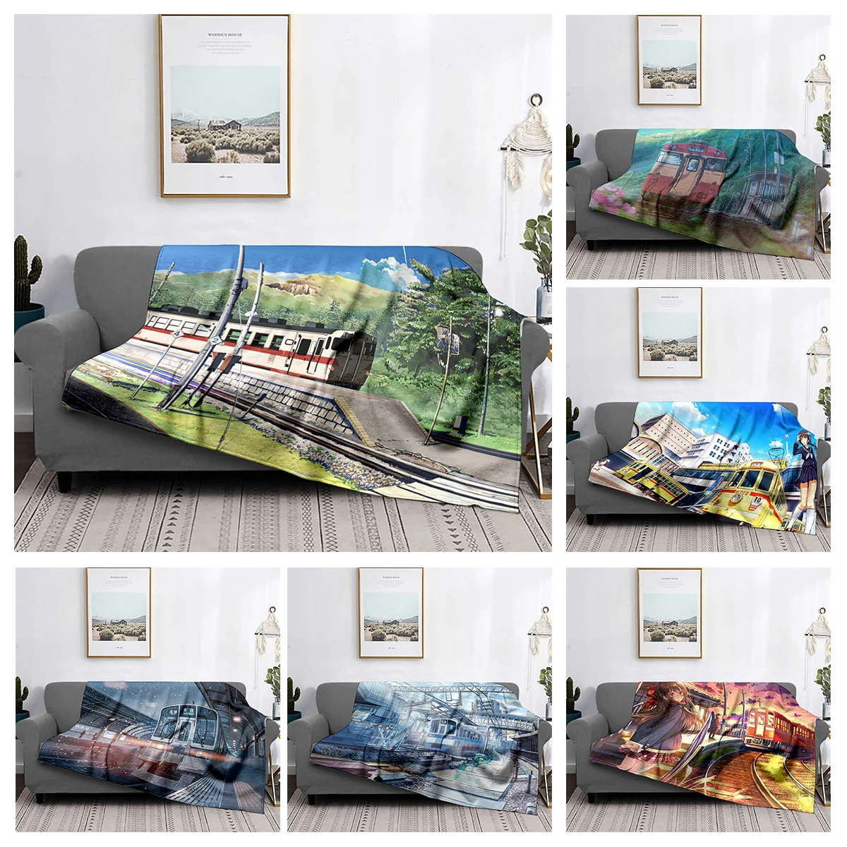 Home decoration plush Sofa blanket Colorful Animal  Bedspread on the bed anime fluffy soft blankets thick blanket for winte