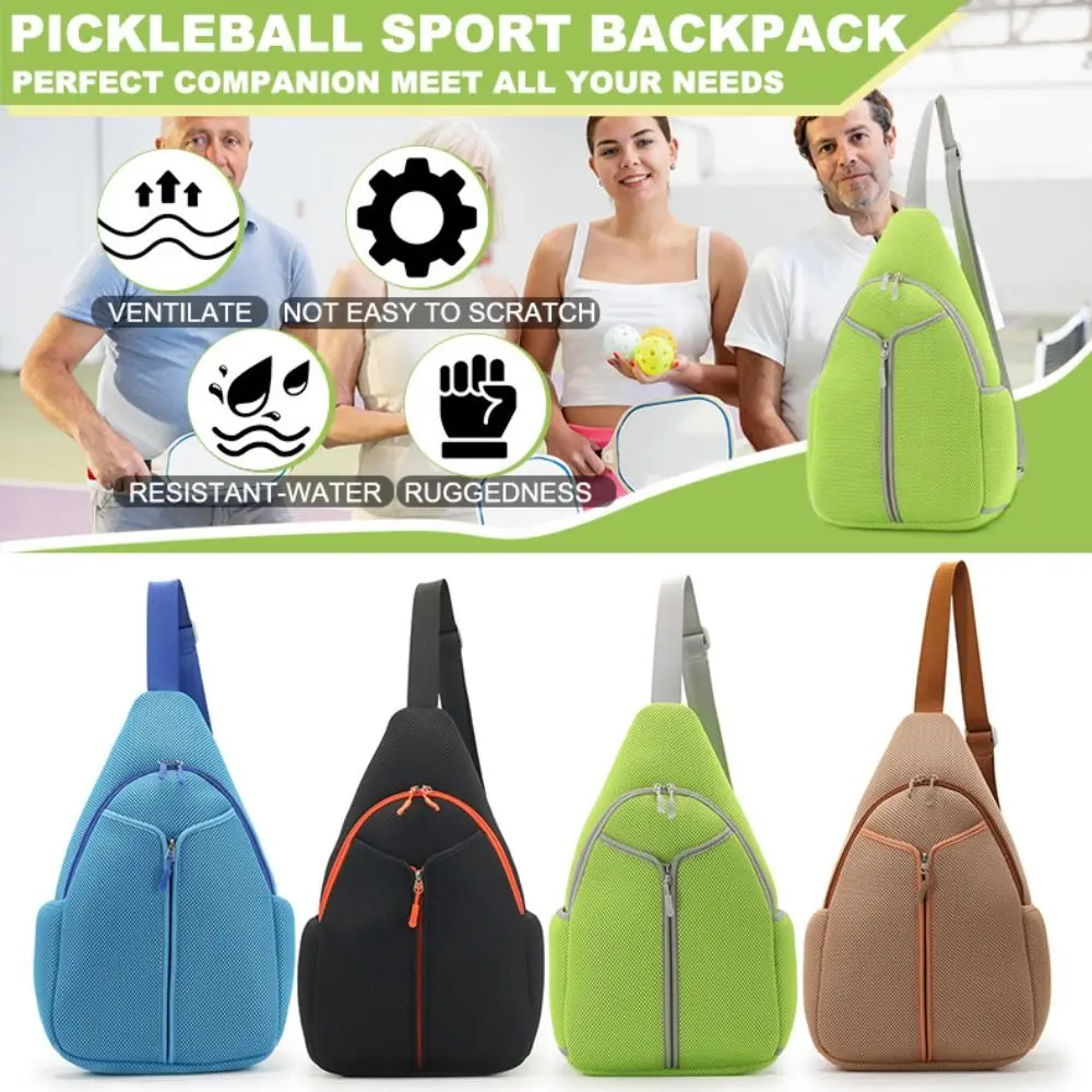 Large Capacity Pickleball Rackets Backpack Breathable Holds 2 Rackets Pickleball Paddle Sling Bag Lightweight - Image 2