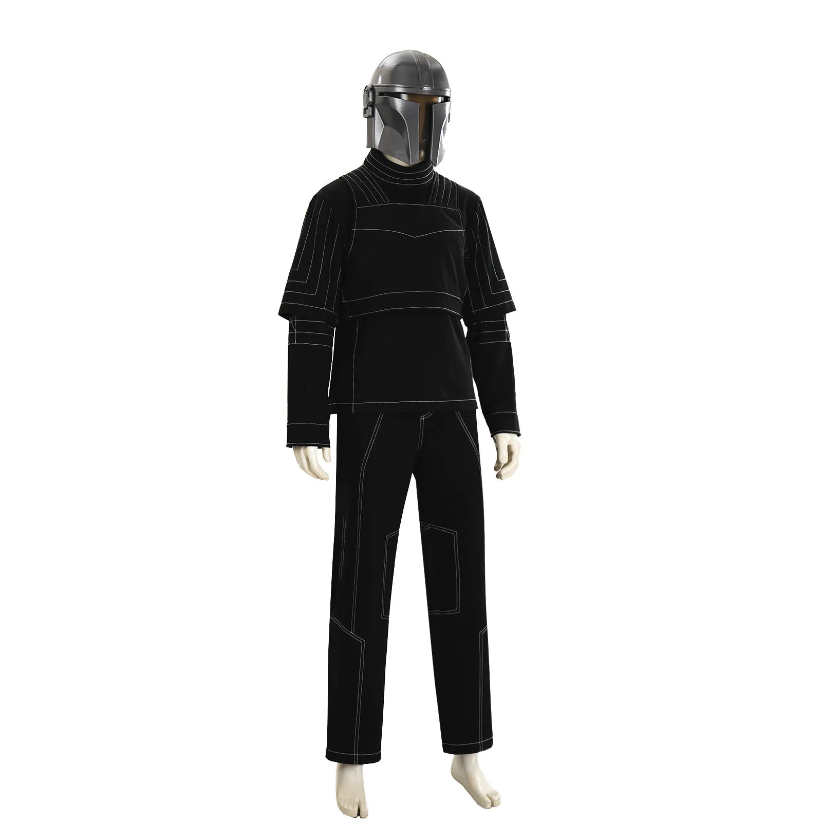 Din Djarin Roleplay Vest Pants Cloak No Armor Set Movie Mandalorian Cosplay Costume Bounty Hunter‌ Outfit Halloween Suit - view 3