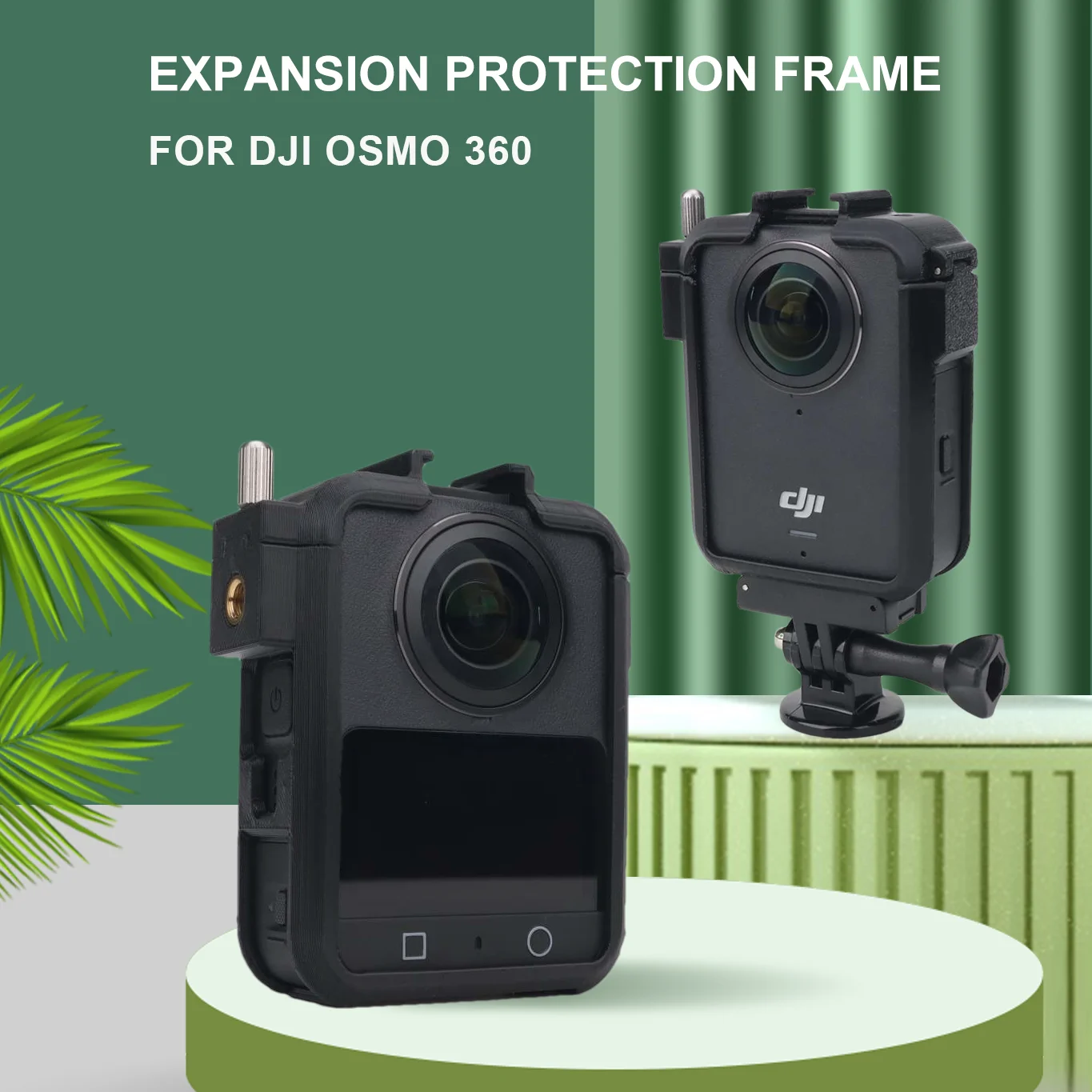 For DJI OSMO 360 Camera Quick Release Plastic Protective Frame with Cold Boot Mouth for Osmo 360 Rabbit Cage Mount Accessories