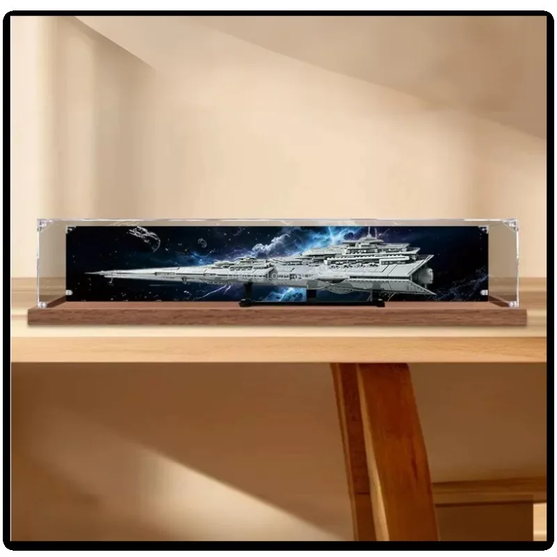High Transparent Acrylic Display Case , Dust Cover for 75457 Large Building Blocks Model, Building Blocks NOT Included