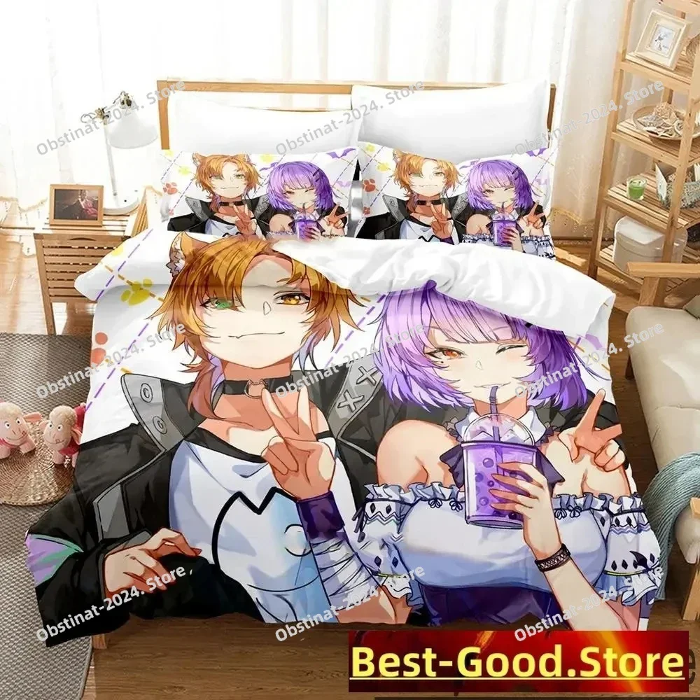 

Amano Pikamee Anime Bedding Set Boys Girls Twin Queen King Size Duvet Cover Pillowcase Bed boys Adult Home Textileextile