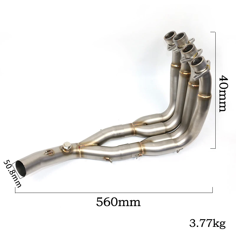 Motorcycle exhaust pipe yamaha r6 motorcycle exhaust system Front pipe For Yamaha R6 YZF-R6 yzf 2006-2014 2006-2020 51mm exhaust