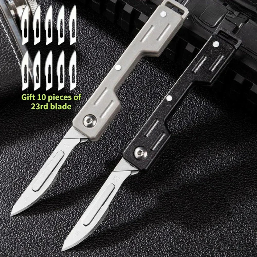 Mini Performance Folding Machinery Cost Scalpel Medical Folding Knife EDC Outdoor Unpacking Pocket Knife Multiple Styles