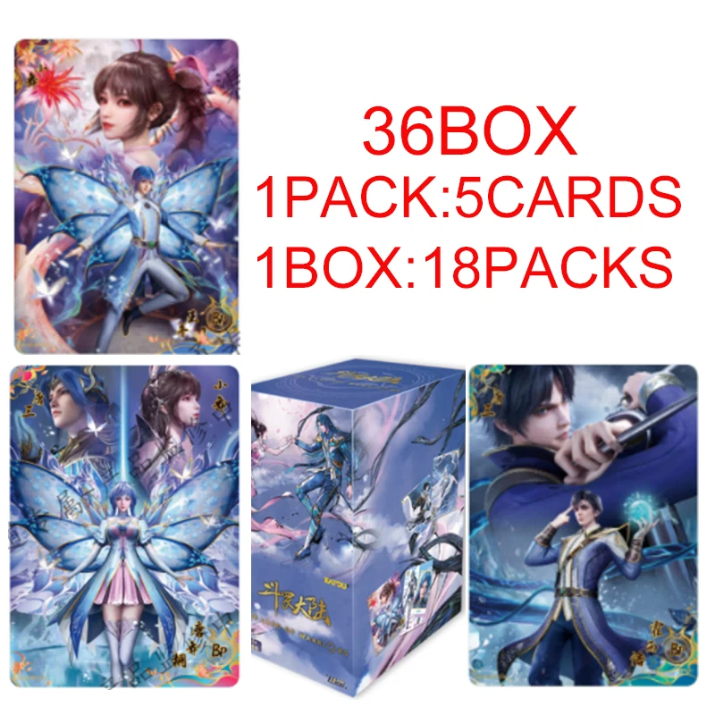 Wholesale 36 Boxes Kayou Soul Land Eternal Ver wave2 Collectible Trading Card Blind Box for Resale Business