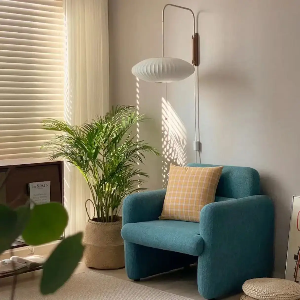 Nelson bubble floor lamp wabi sabi white ufo Silk lamp Danish designer Living Room Sofa Side Bedroom Bedside Standing Led Lamp