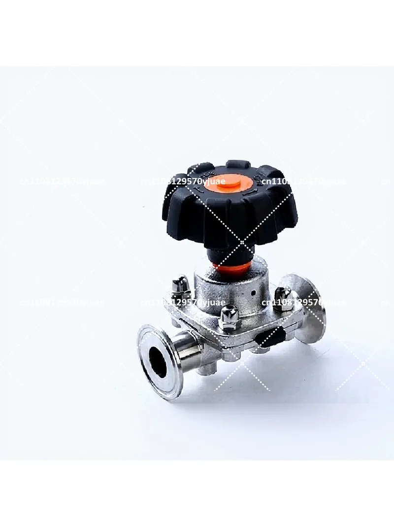 Stainless Steel Sanitary Diaphragm Valve Clamp Weld Quick-Install Manual Straight-Through Valve