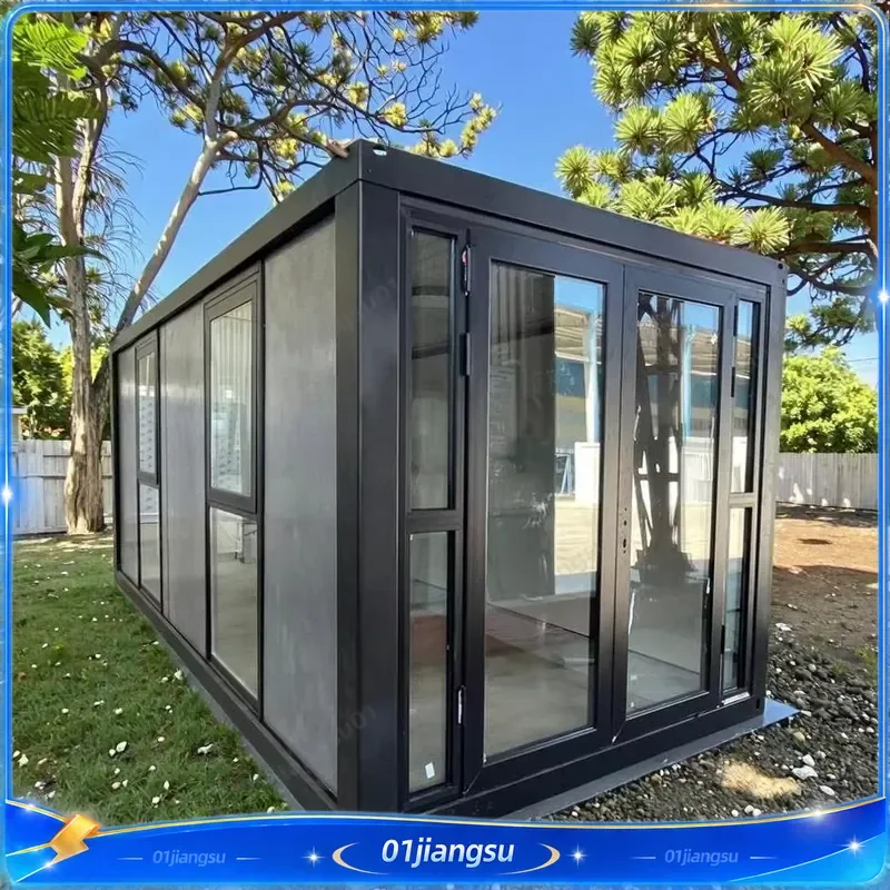 Z Shape Folding Container House Portable Mobile Prefab Tiny Home Modular Expandable Living Space Quick Assembly Outdoor Cabin