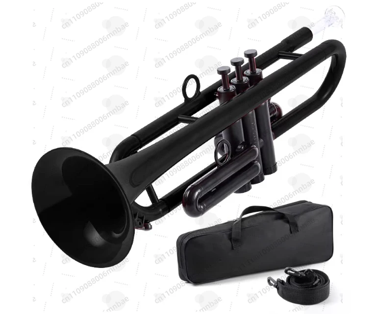 Flat Plastic Trumpet Instrument for Adults, Children, Beginners, General C-flat Professional Students To Play B-flat
