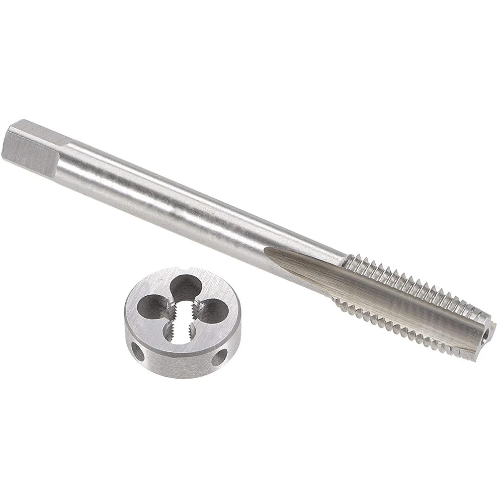 HUAZHICHUN 1 قطعة 3/4-10UNC 3/4-12UN 3/4-14UNS 3/4-16UNF 3/4-18UNS Tap + Die، HSS Tap and Die Set صنبور اليد اليمنى
