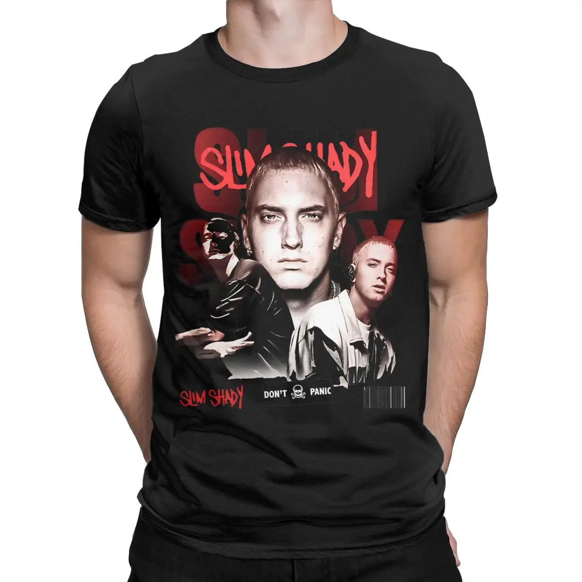 Slim Shady Eminem Old School Outfits Shirts Men Women rapper Vintage Cotton Summer Tee