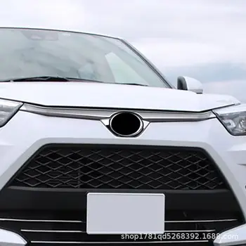 Pro Toyota Raize 2020-2023 ABS lesklý karbonový přední nárazník, středová mřížka, kryt kapoty, síťovina 10 nejlepší prodej Zvýšený nárazník Toyota - №5