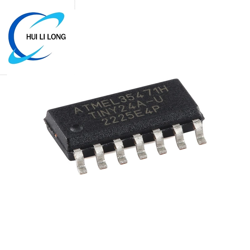 2PCS/1PC ATTINY24A-SSU ATTINY24 ATTINY24A ATTINY24-SSU TINY24A-U SOIC-14 8-bit AVR Microcontroller Chip IC