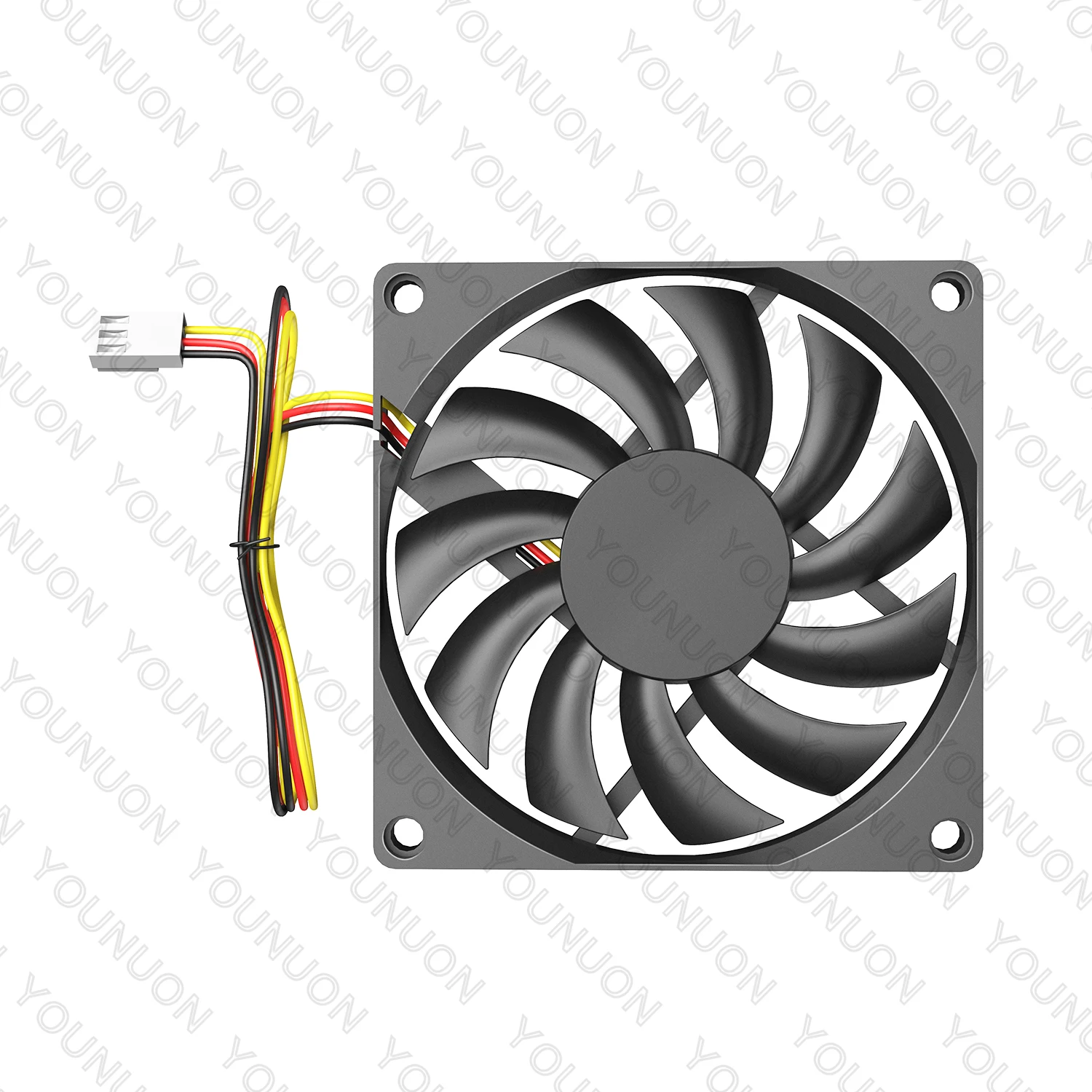 2 Pieces 80mm 5V USB Fan 80cm 80x80x10mm 5V 12V 24V Cooling Cooler Fan Dual Ball Bearing&Sleeve Bearing 8010 Computer Case Fan image 3
