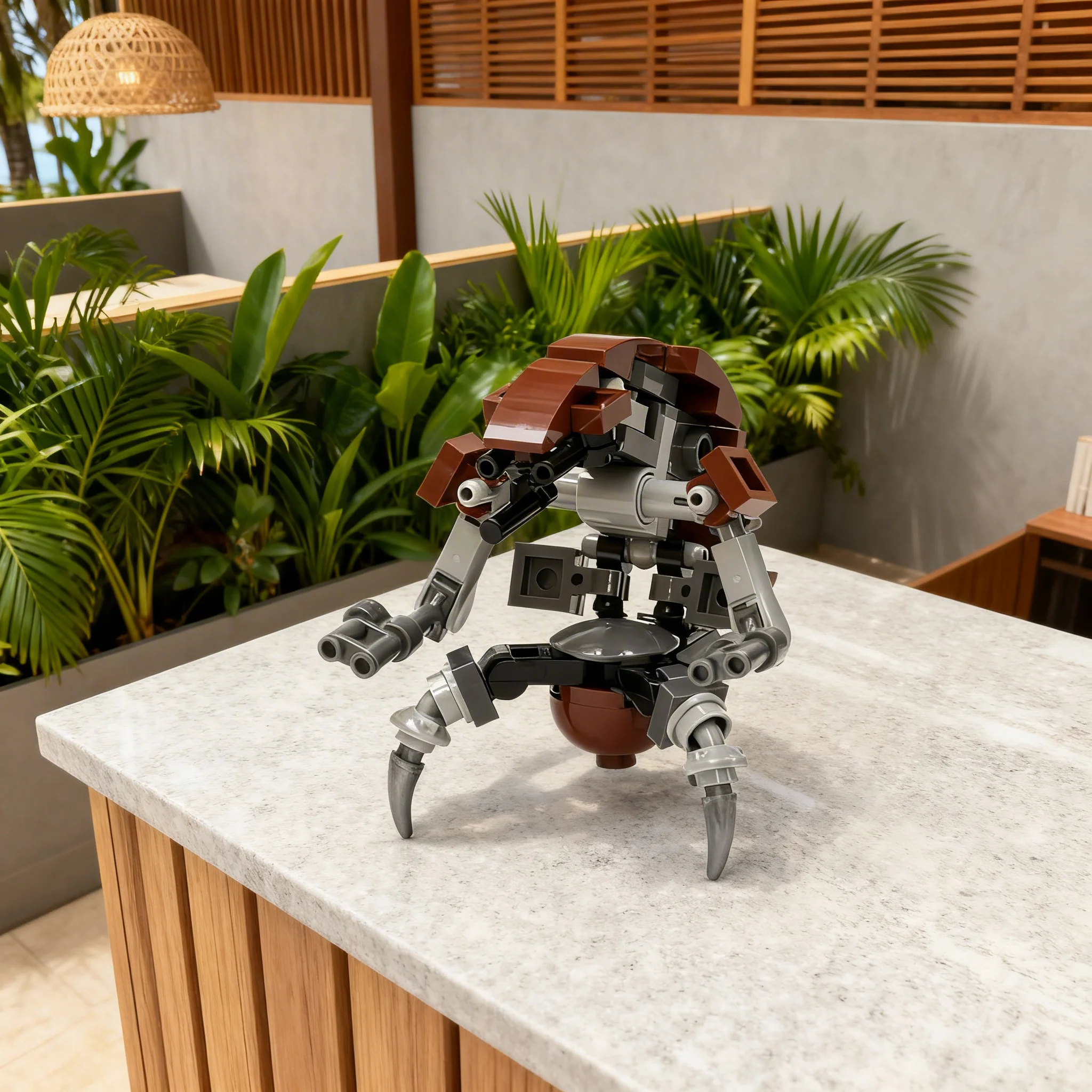 52pcs MOC Destroyer Droid Droideka Star Battle Space Model Building Blocks Bookshelf Decor Home Ornament Display Gift For Adults