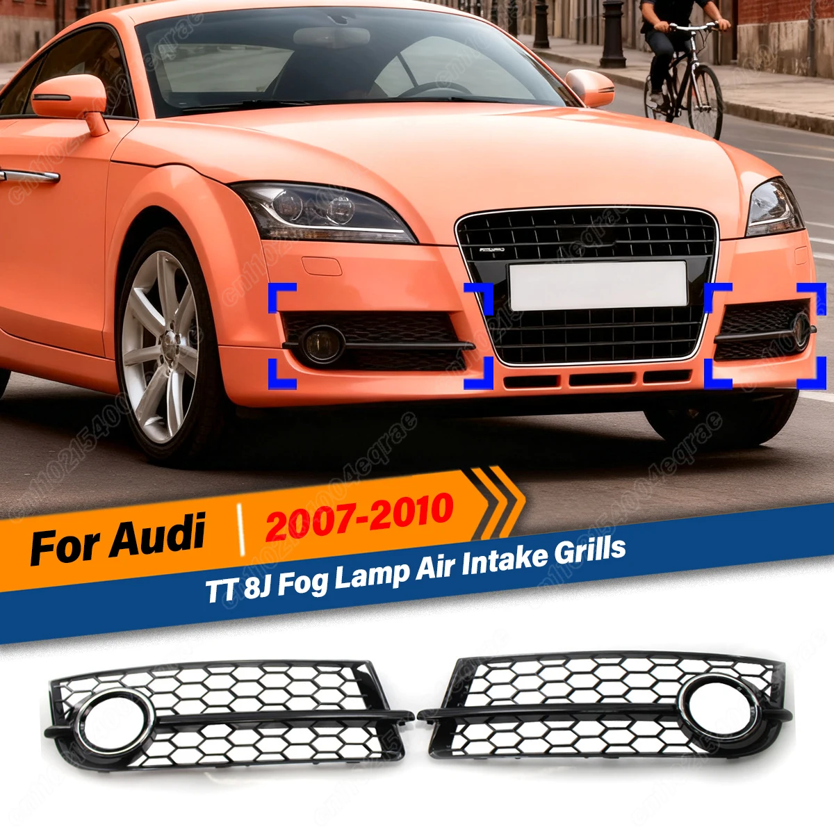 calandre-de-pare-choc-avant-en-maille-nid-d'abeille-feu-antibrouillard-hexagonal-grilles-d'admission-d'air-kit-de-carrosserie-piece-automobile-pour-audi-tt-8j-2007-2008-2009-2010