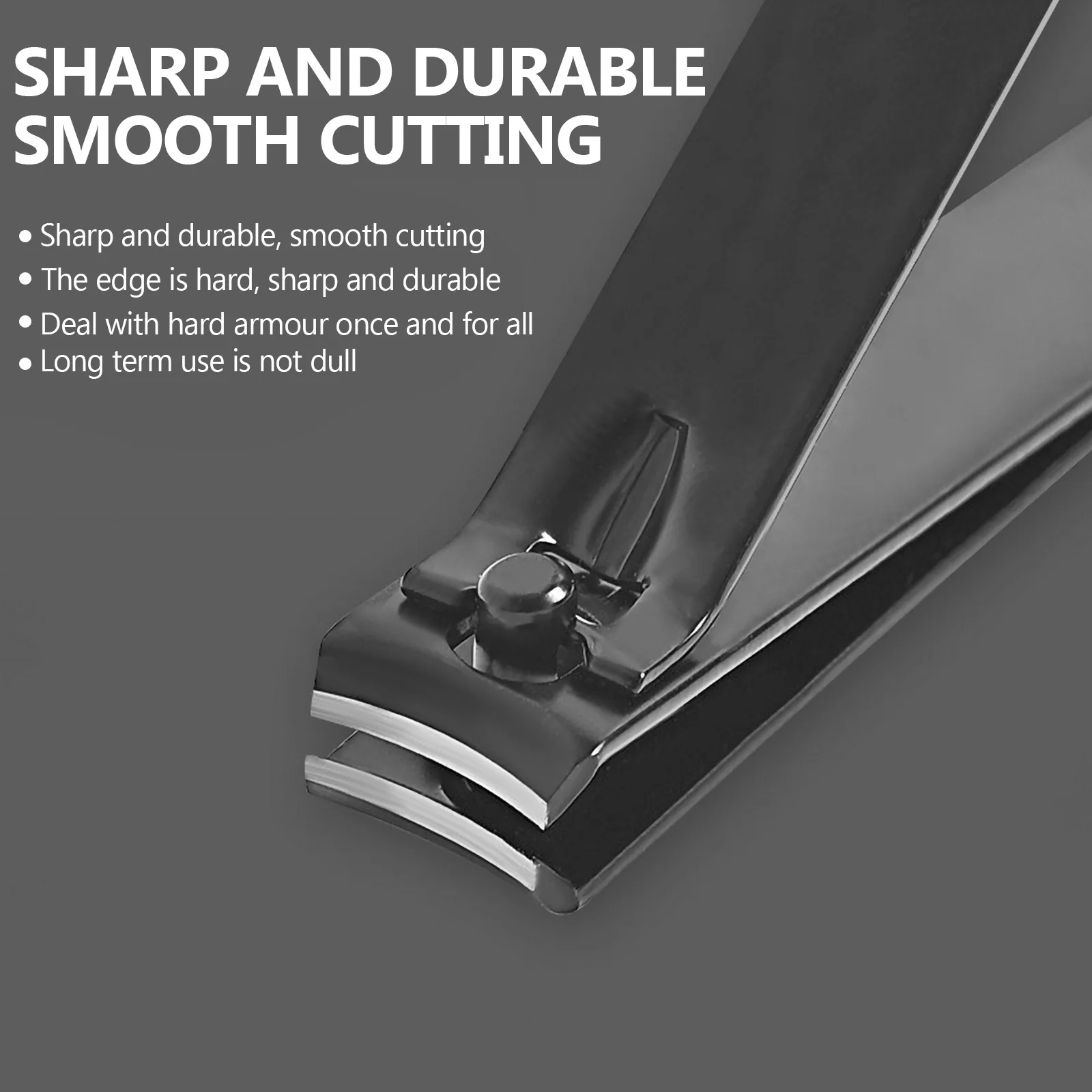 Juego de cortaúñas de 8 Uds., agarre antideslizante de acero al carbono, cortaúñas precisas para uñas de los pies, herramientas de manicura y pedicura, Kit de viaje para el hogar