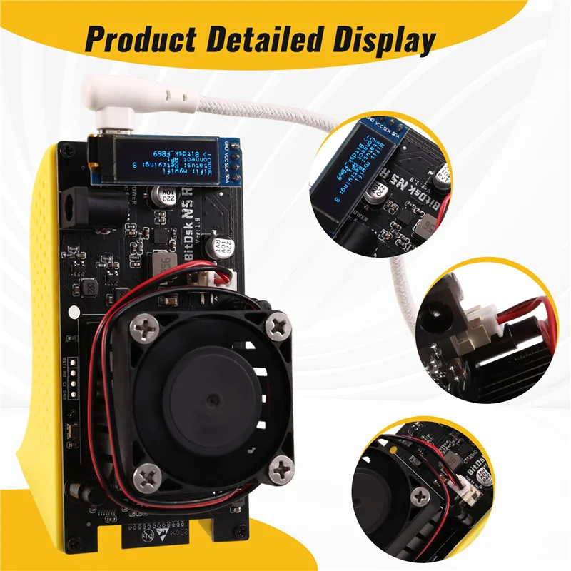

GW-Bitaxe BM1397 200Gh/S Bitcoin Mining Machine - Solo ASIC BTC Miner, Low Power Requirement, EU Plug Setup