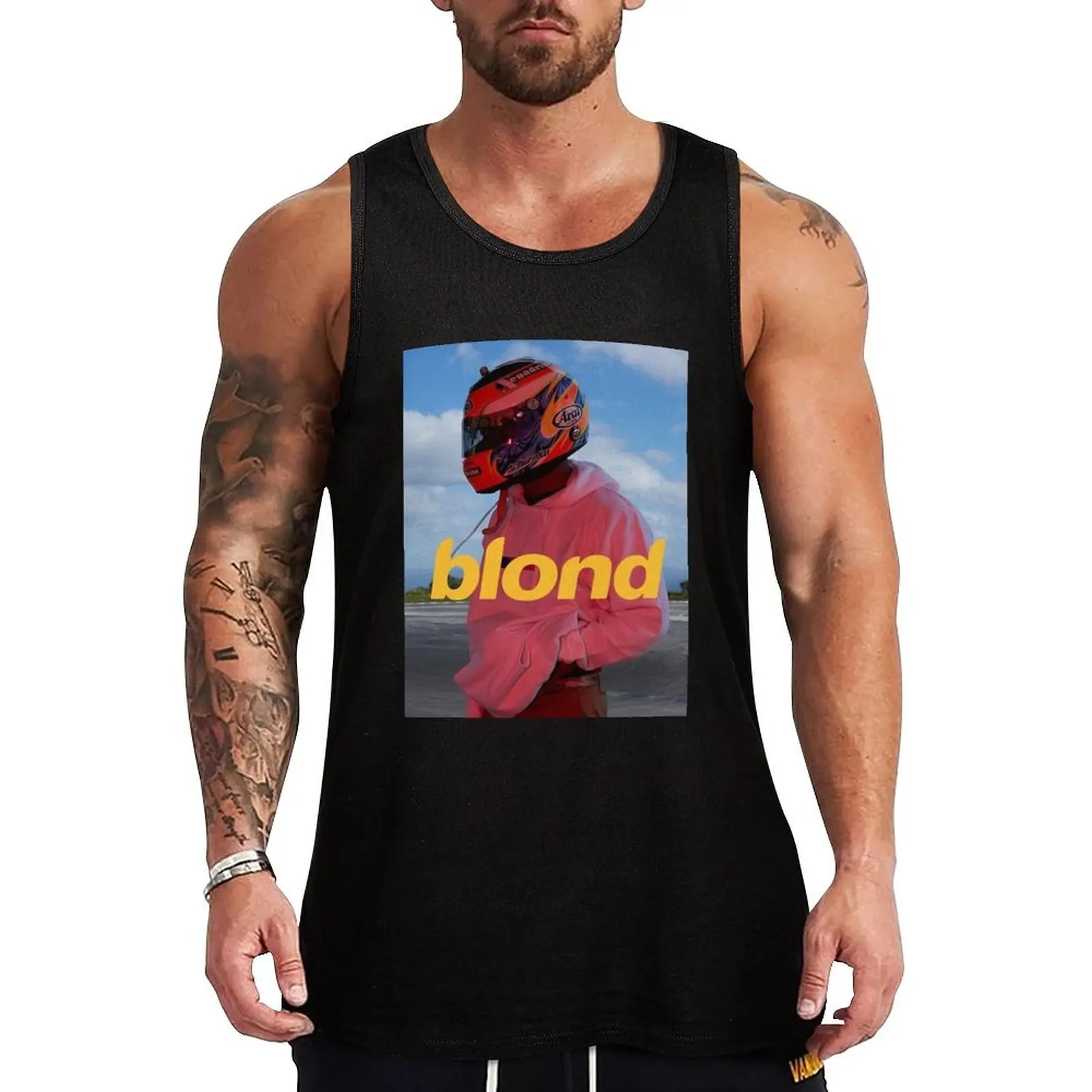 Frank Ocean Blond 1 Tank Top Sports Training Tank Top Quick Dry Gym Fitness Shirt