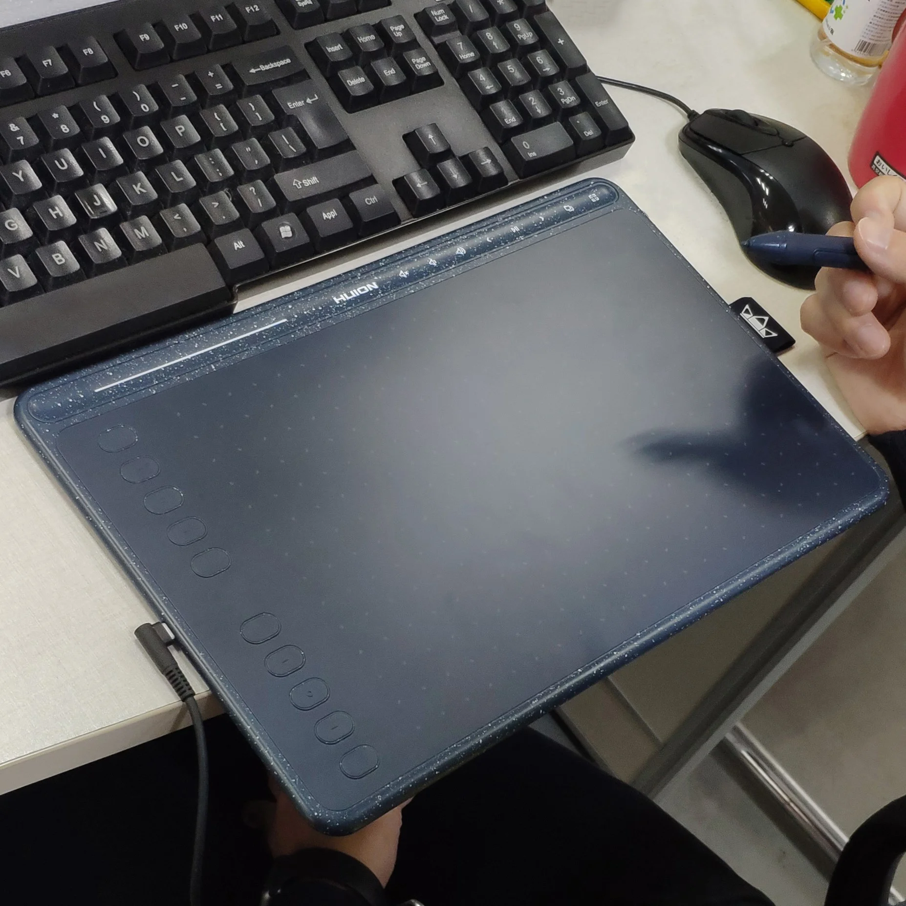 10.6 Inch Large Size Tilt Function Multimedia Keys Graphics Drawing Tablet for Artist Designer Pc Accessories HS611