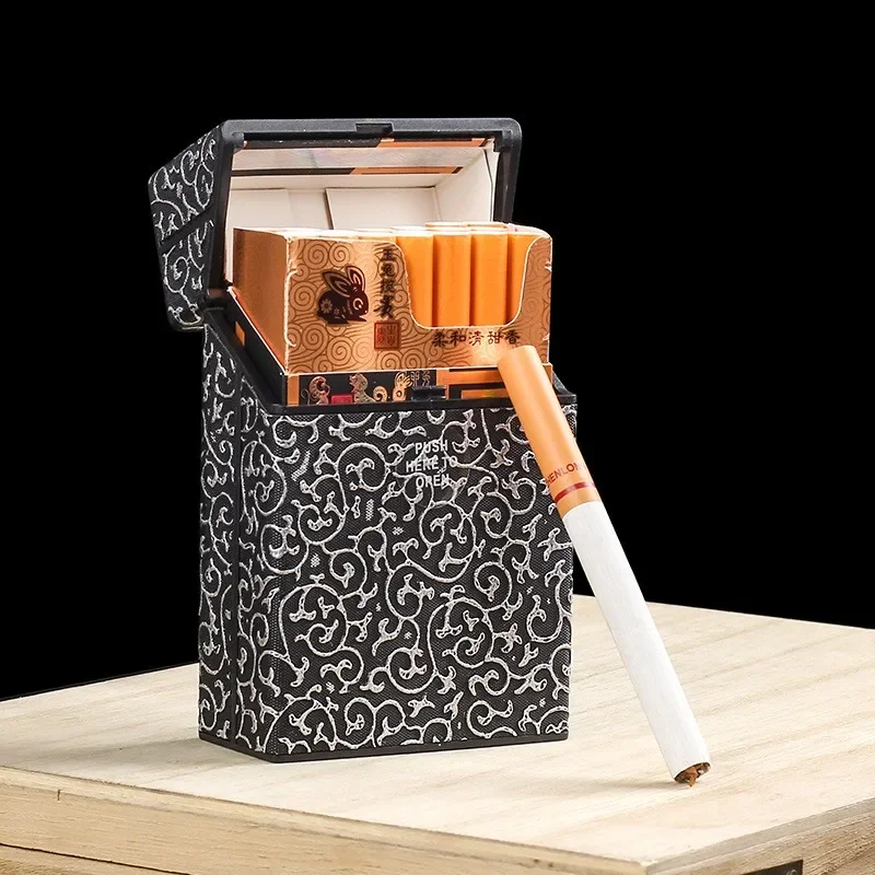 

Auto Flip Cigarette Case 20pcs Cigarette Case Plastic Portable Anti-Pressure and Moisture Resistant Cigarette Case Accessories