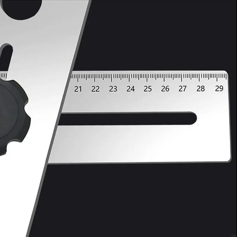 37ME กระเบื้องเซรามิค Hole Locator ไม้บรรทัดสแตนเลสสตีลเจาะมือวัดเครื่องมือสำหรับตกแต่งบ้าน