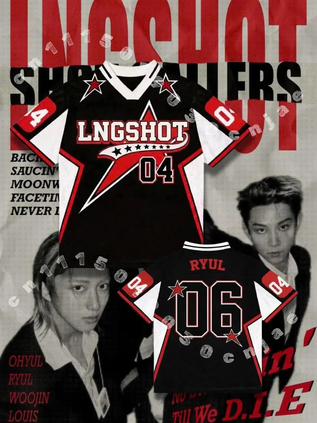Kpop Group Football Jersey Shirt Inspired for Fan World Tour Concert Fan Meeting Lngshot T-shirt Family Kids Tees Y2K Top Summer