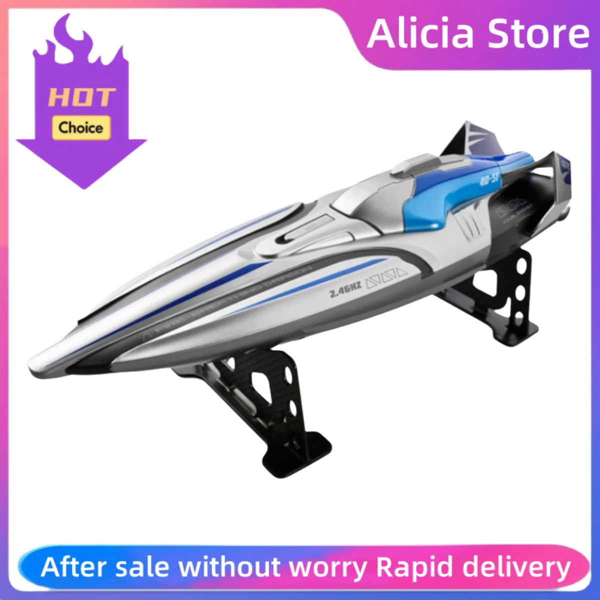 

HN 30KM/H RC High Speed Racing Boat Speedboat Remote Control Ship Water Game Kids Toys Children Birthday Boys Gift Rc Boat