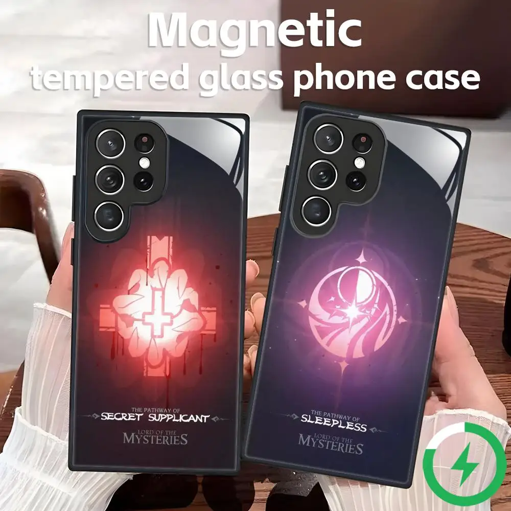 Hot anime Lord of Mysteries2 Phone Case For Samsung S25 S24 S23 S22 S21 S20 Plus Ultra Note20 Glass Magnetic Case