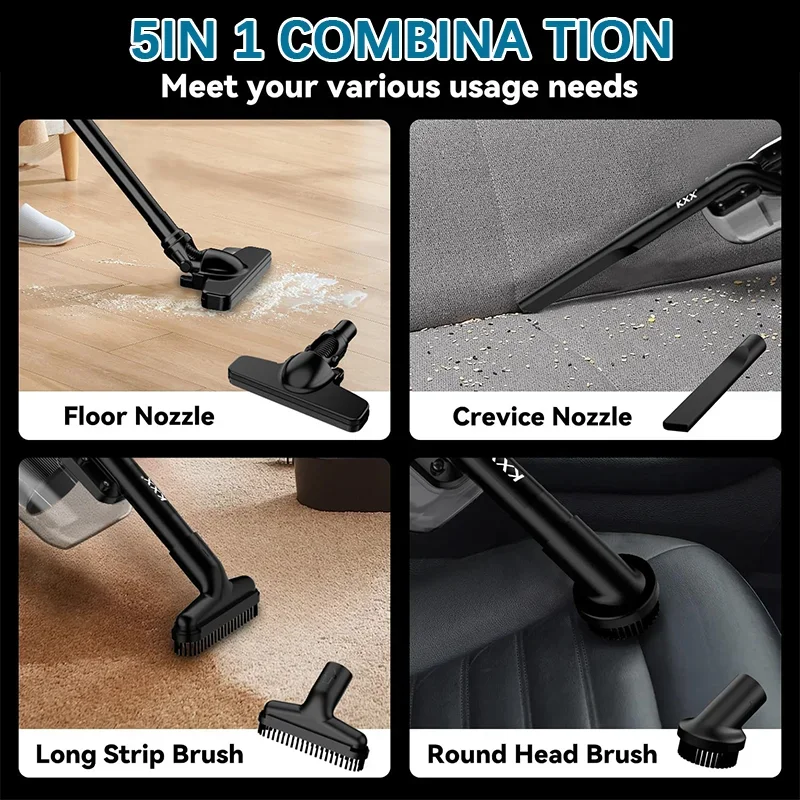 Makita Portable Cordless Vacuum Cleaner Brushless Handheld Dust Blower for Car Floor Cleaning Fit Makita 18V Battery - view 5