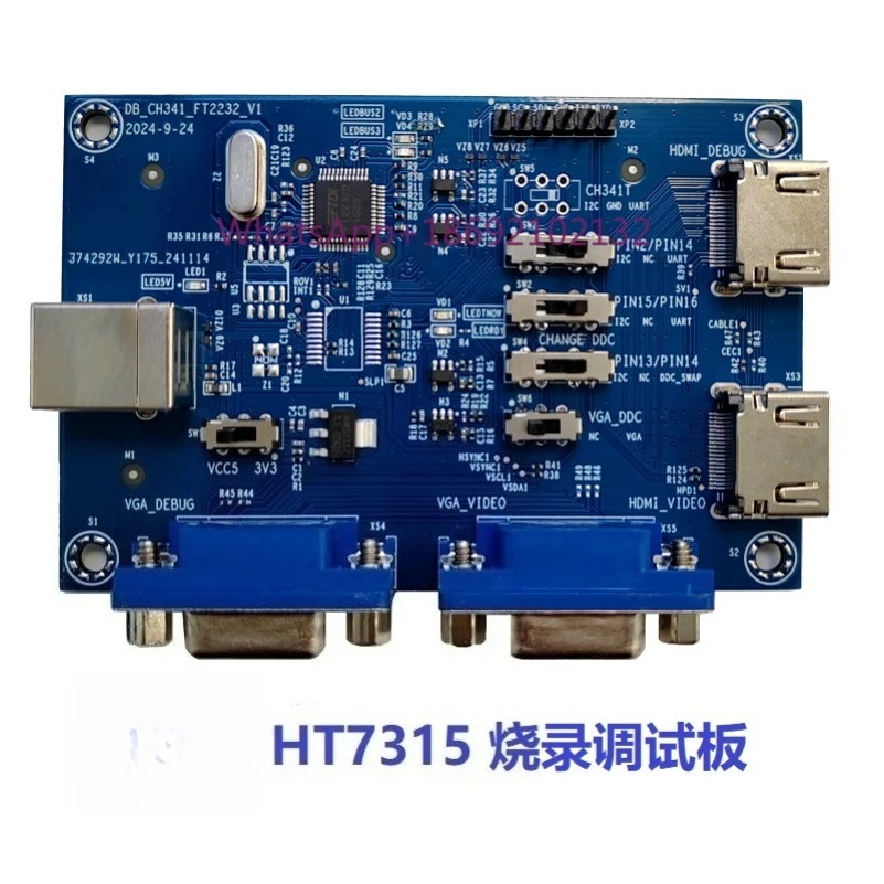 carte-d'outil-de-debogage-et-de-gravure-de-puces-ht7315-isp-board