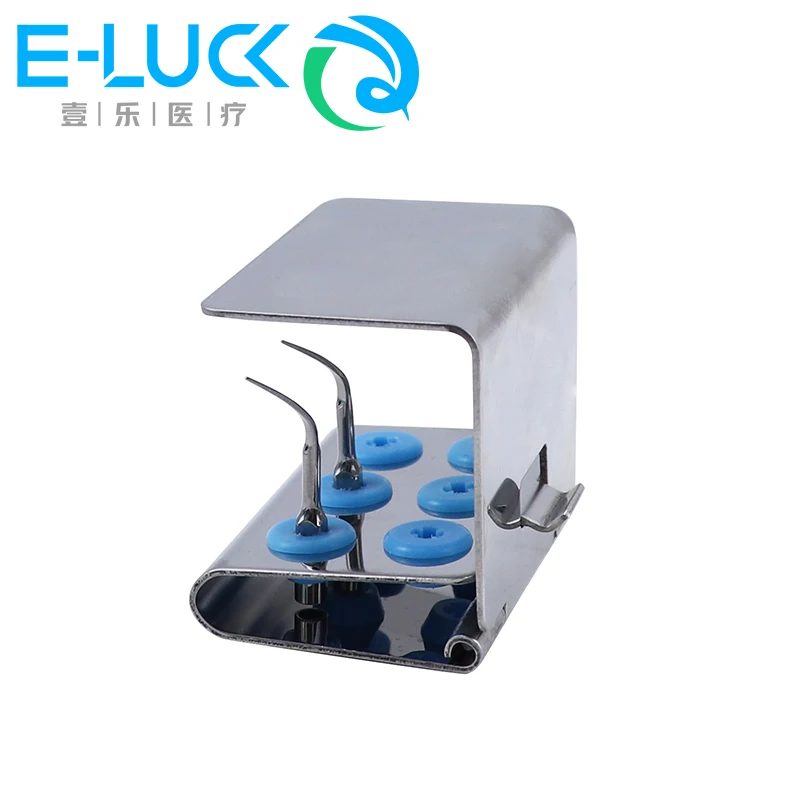 Dental Ultrasonic Scaler Tip Holder Bur Drills Holder Block Organizer Autoclave Sterilizer Case Endo File Disinfection Box
