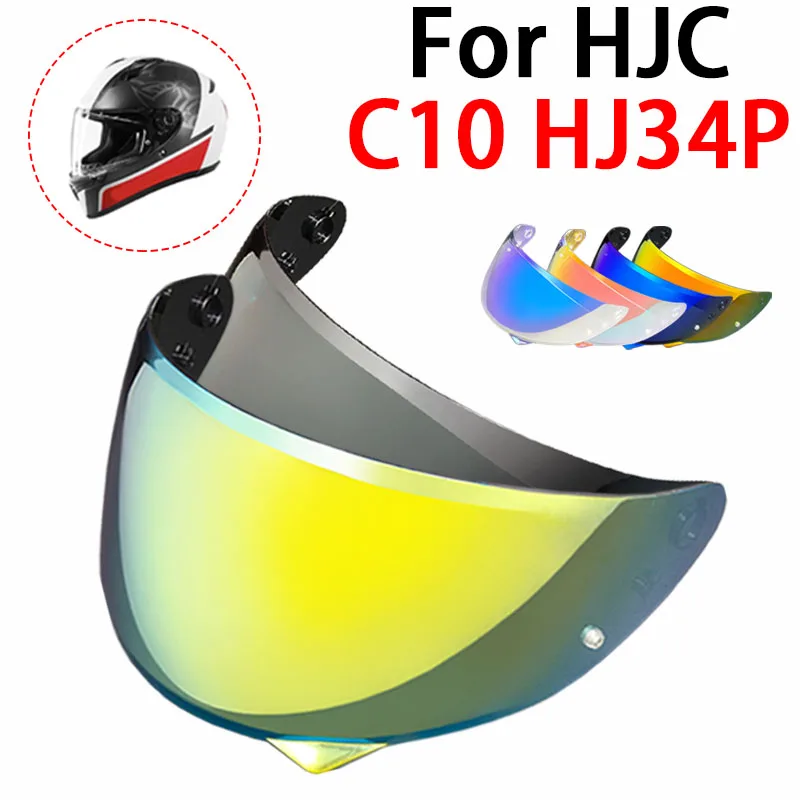 

C10 Helmet Visor Lens for HJC HJ34P Shield Replace Anti-UV Anti-Scratch Dustproof Wind Shield Motorcycle Accessories