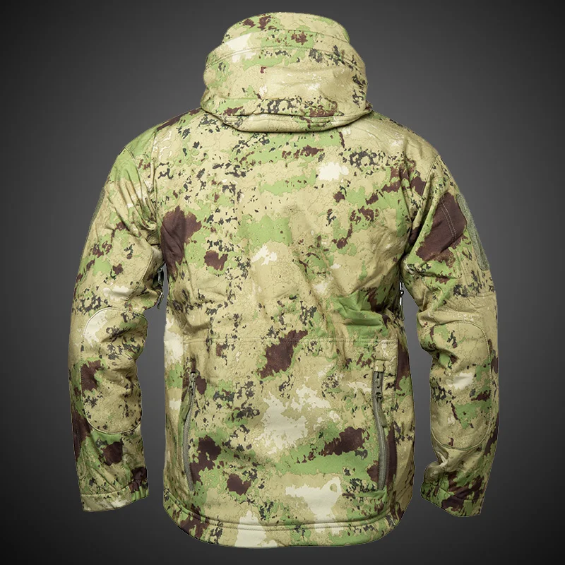 Mege Brand Clothing Autumn Men\'s Military Camouflage Fleece Jacket Army Tactical Clothing  Male Camouflage Windbreakers