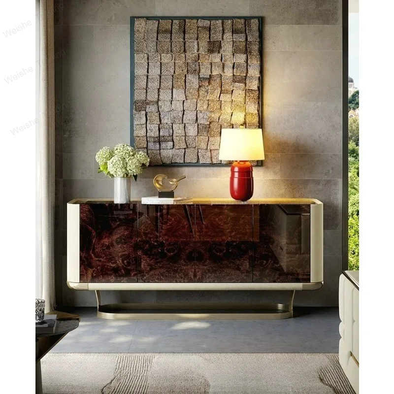 Dining side cabinet Villa living room against the wall Household locker Entry foyer Decorative cabinet