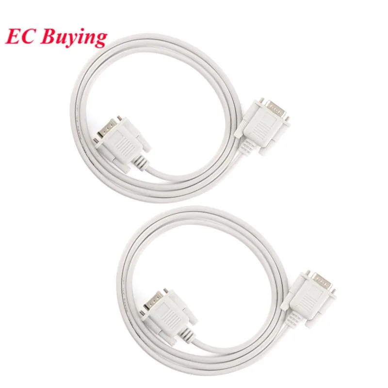 DB9 Serial Cable 9 Pin RS232 Serial Cable Male To Female to Female PC Converter Extension Line 9Pin Adapter DB9F Null Modem Wire