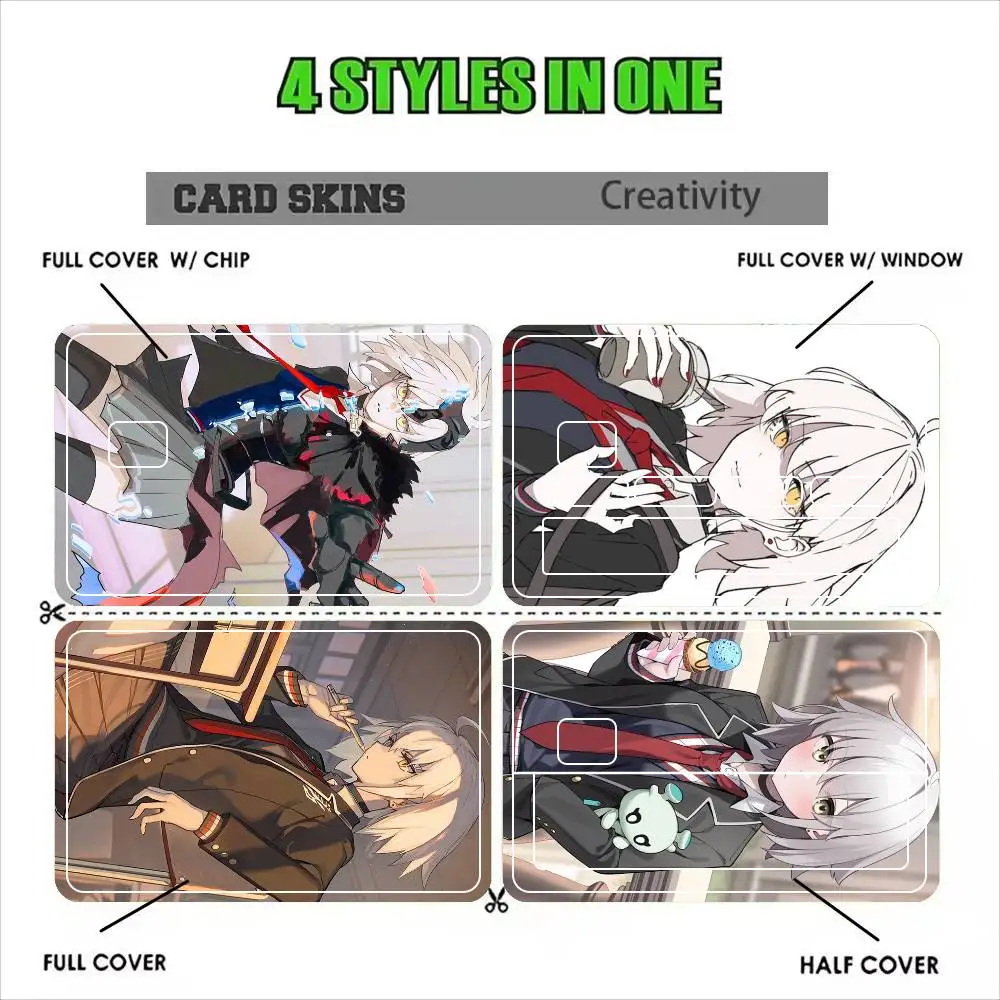 Jeanne d Arc Alter Fate  Sticker Film Tape Skin for Credit Card Debit Card Waterproof Stickers Cartoon