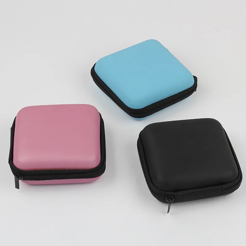 

New Arrival Headphone Data Cable Storage Case Charger Power Bank Rectangular Box EVA Zipper Bag Pocket Pouch