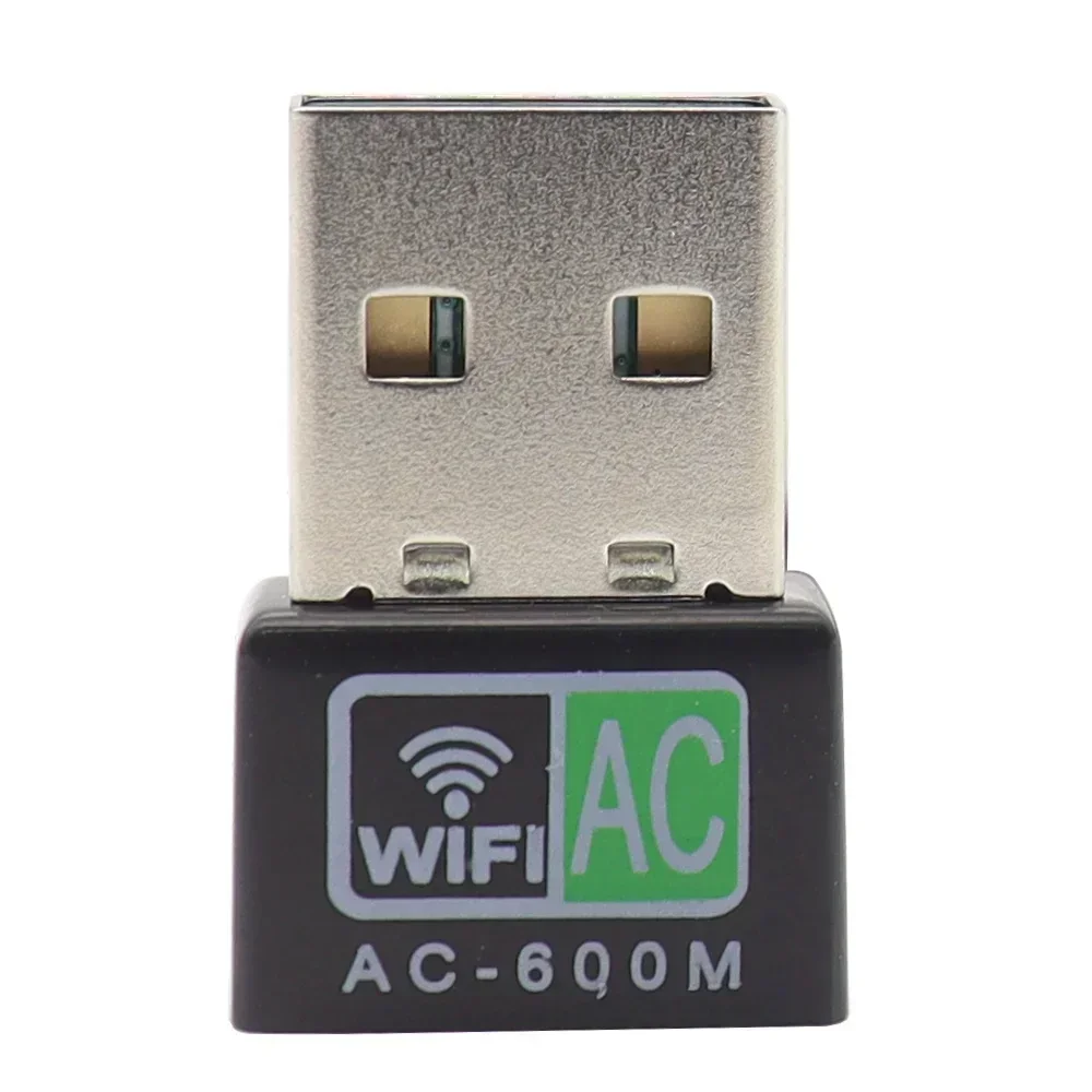 Adaptador Wifi USB de 600Mbps, tarjeta de red inalámbrica de 2,4G y 5GHz, antena Wi-Fi, receptor Ethernet Wifi