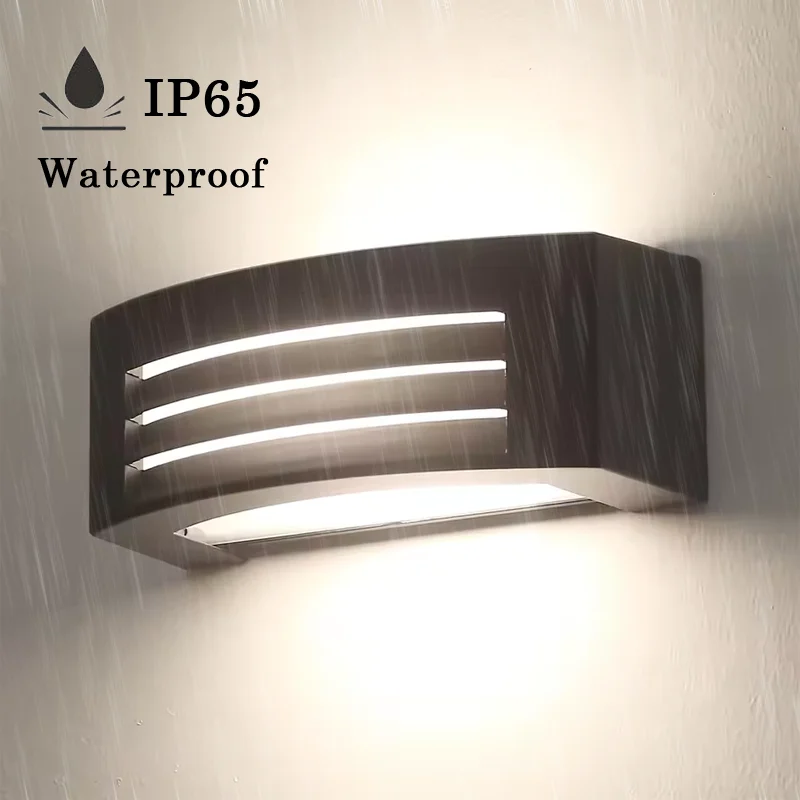 

Outdoor Wall Lamp Waterproof IP65 Wall Light E27 Base Modern Minimalist Garden Villa Corridor Balcony Staircase Lights No Bulb