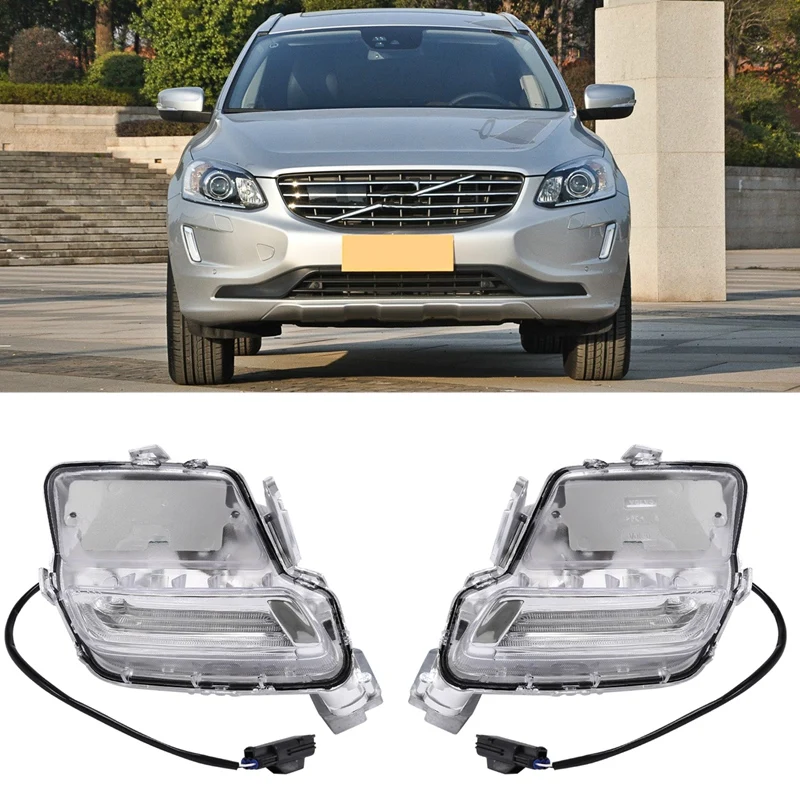 Paraurti anteriore per auto fendinebbia DRL luce di marcia diurna fendinebbia adatta per Volvo XC60 2014-2018 31364330 31364331