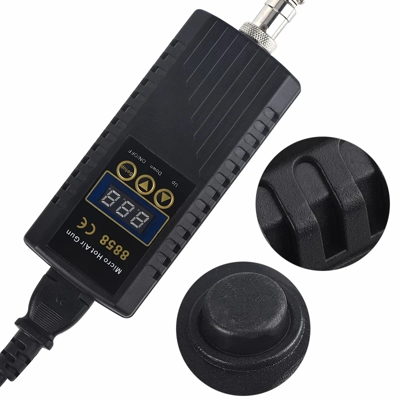 휴대용 디지털 열풍기 BGA 리워크 솔더링 스테이션 열풍기 디솔더링 수리 도구 8858