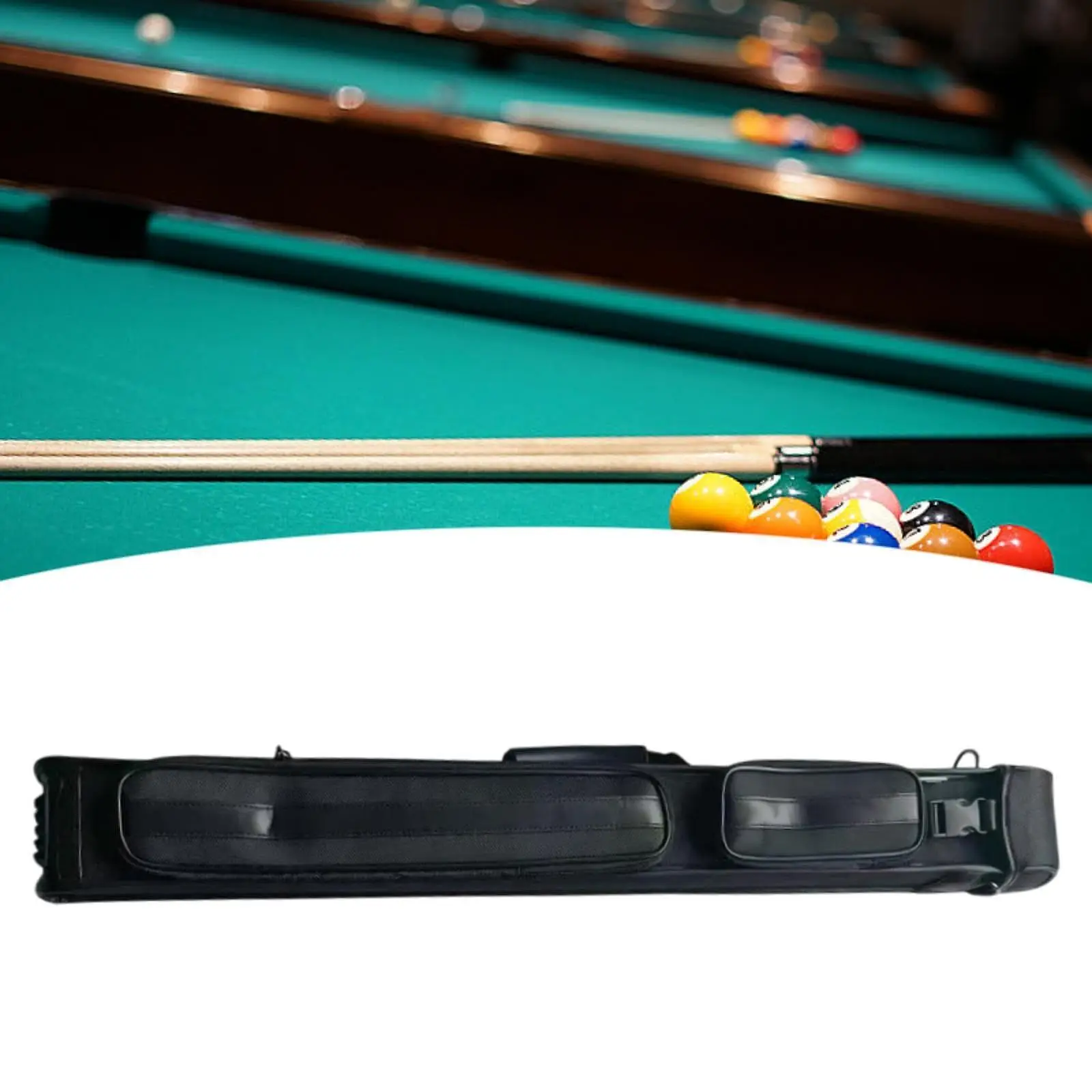 

Soft Snooker Cue Case Semi-jointed Pool Cue Carrying Bag Durable Nylon Protector for Billiard Cues Maintenance and Travel
