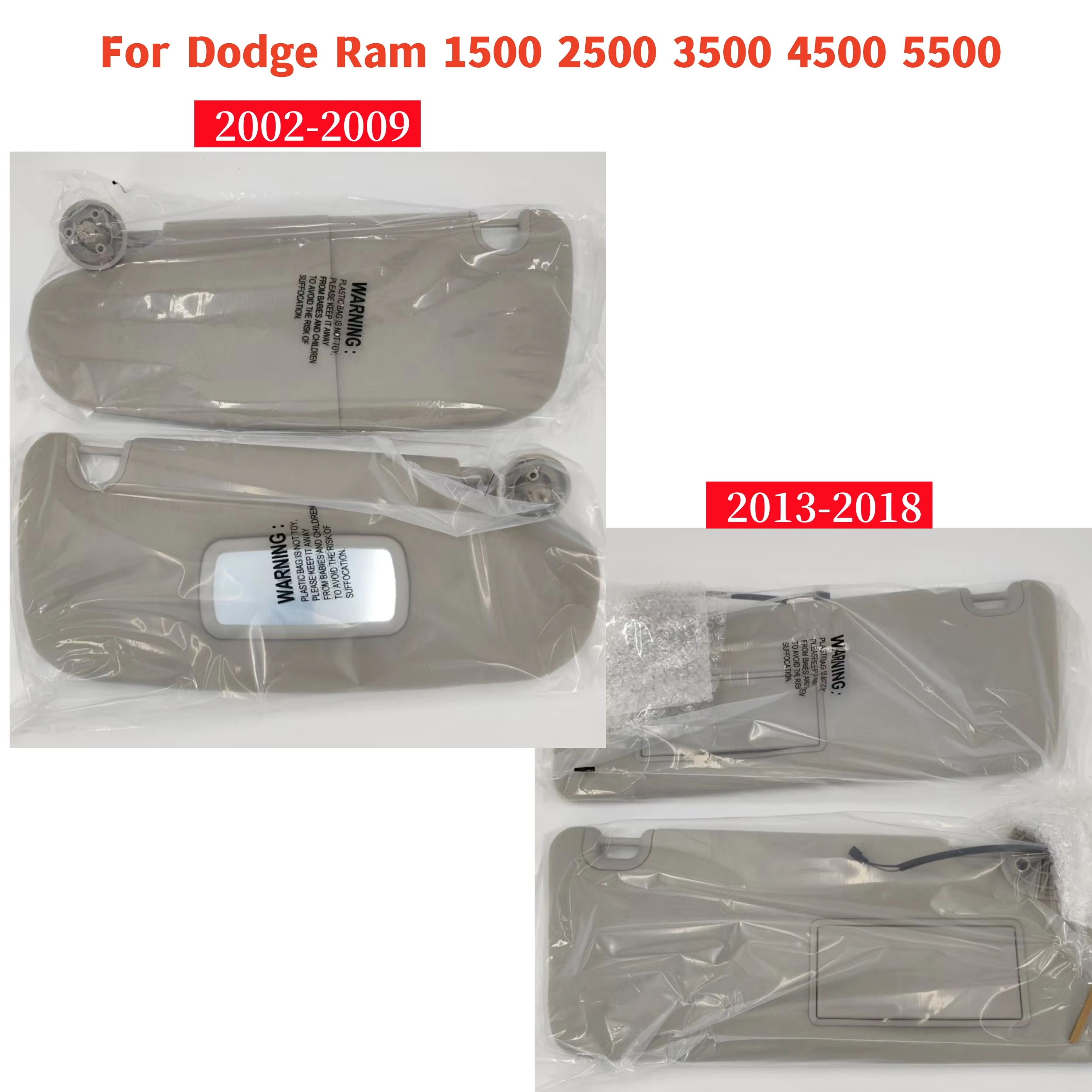 

Левая и правая солнцезащитные козырьки для Dodge Ram 1500 2500 3500 2002-2009, 4500 5500 2013-2018, передняя панель солнцезащитного козырька