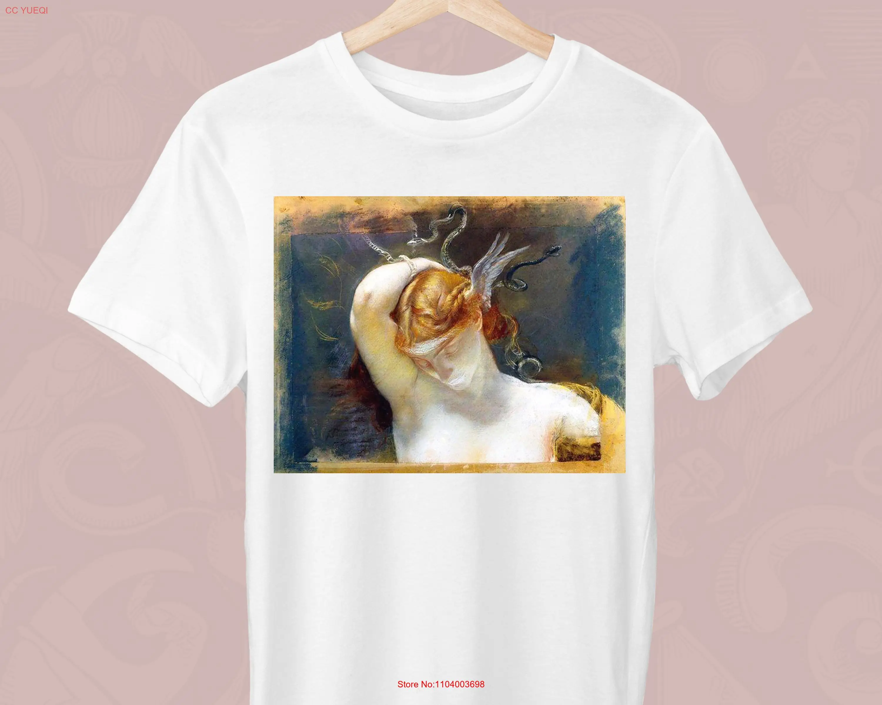 Study for the Head of Gorgon Giulio Aristide Sartorio T Shirt Greek Gordon a Stylish long or short sleeves