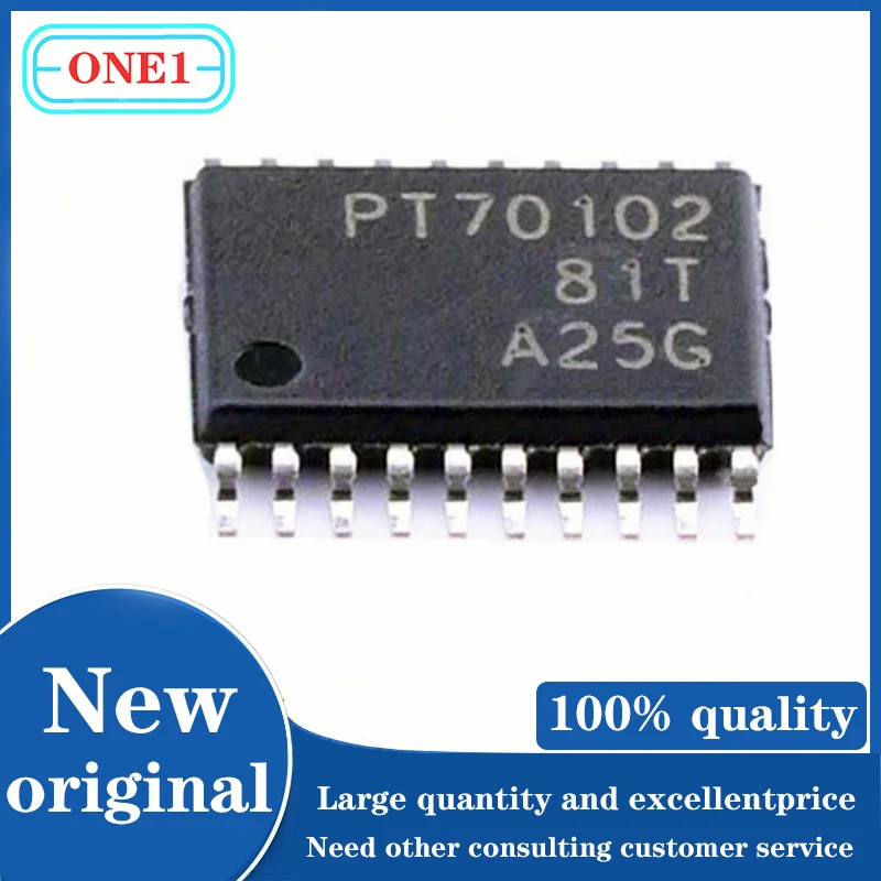 1PCS/lot New original TPS70102PWPR PT70102 60dB@(1kHz) Adjustable 1.22V~5.5V Positive 6V TSSOP20 Linear Voltage Regulators (LDO)