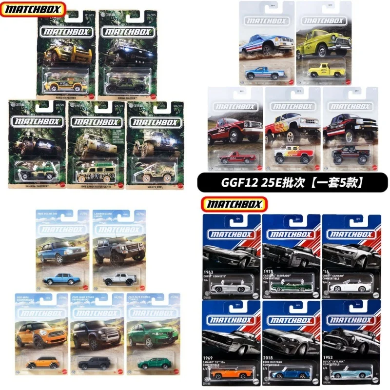 

Новый спичечный коробок 1/64, литая под давлением модель автомобиля, серия Alfa Romeo Chevrolet Impala Ford Mustang Nissan, пикап, игрушка из сплава, коллекционная игрушка