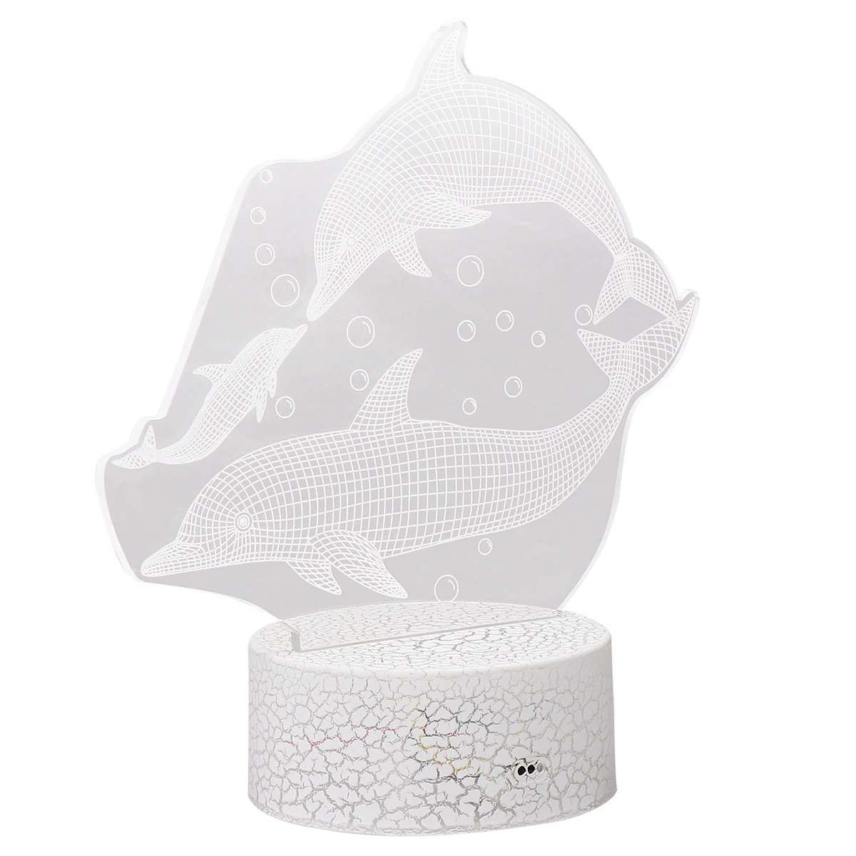 

LED Night Light Lights for Bedroom Kids Bedside Lamps USB Sleeping Dolphin