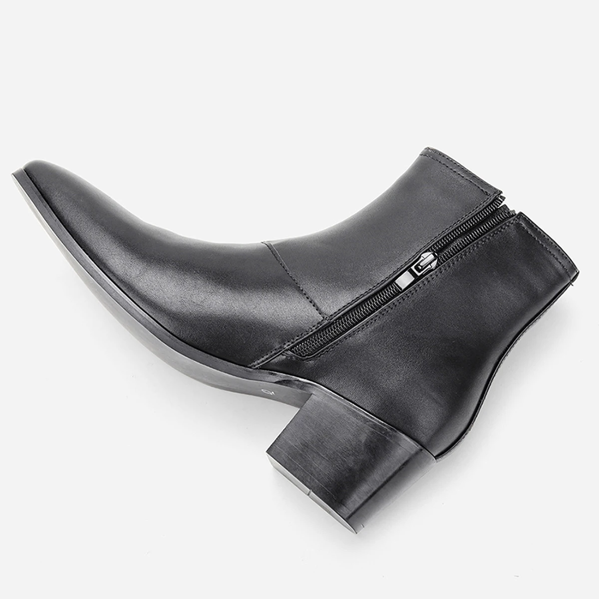 Men's High Heel Boots Chelsea Double Elastic Boots