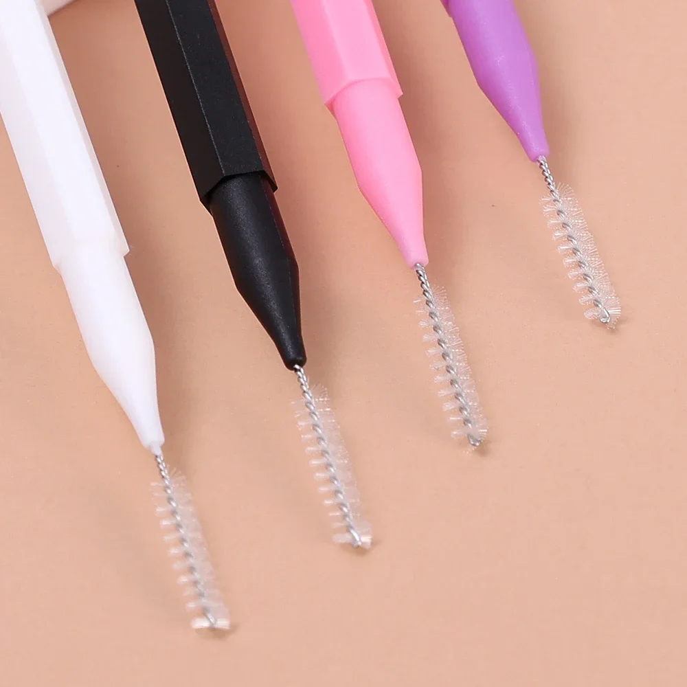 10 stks/zak Wegwerp Wenkbrauw Mini Borstel en Brow Lift Tool Wimper Extension Kam Perm Borstel Lash Accessoires voor Beauty Make-Up
